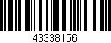 Código de barras (EAN, GTIN, SKU, ISBN): '43338156'