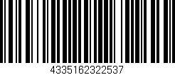 Código de barras (EAN, GTIN, SKU, ISBN): '4335162322537'