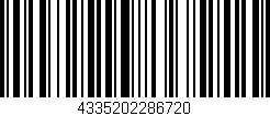 Código de barras (EAN, GTIN, SKU, ISBN): '4335202286720'