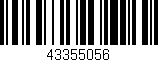 Código de barras (EAN, GTIN, SKU, ISBN): '43355056'