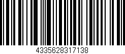 Código de barras (EAN, GTIN, SKU, ISBN): '4335628317138'