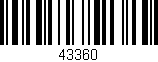 Código de barras (EAN, GTIN, SKU, ISBN): '43360'