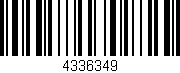 Código de barras (EAN, GTIN, SKU, ISBN): '4336349'