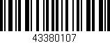 Código de barras (EAN, GTIN, SKU, ISBN): '43380107'