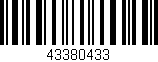 Código de barras (EAN, GTIN, SKU, ISBN): '43380433'