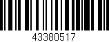 Código de barras (EAN, GTIN, SKU, ISBN): '43380517'