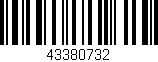 Código de barras (EAN, GTIN, SKU, ISBN): '43380732'