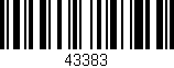 Código de barras (EAN, GTIN, SKU, ISBN): '43383'
