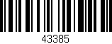 Código de barras (EAN, GTIN, SKU, ISBN): '43385'