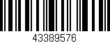 Código de barras (EAN, GTIN, SKU, ISBN): '43389576'
