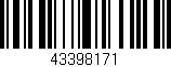 Código de barras (EAN, GTIN, SKU, ISBN): '43398171'