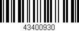 Código de barras (EAN, GTIN, SKU, ISBN): '43400930'