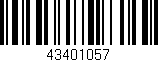 Código de barras (EAN, GTIN, SKU, ISBN): '43401057'