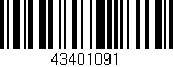 Código de barras (EAN, GTIN, SKU, ISBN): '43401091'