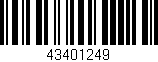 Código de barras (EAN, GTIN, SKU, ISBN): '43401249'