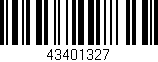 Código de barras (EAN, GTIN, SKU, ISBN): '43401327'