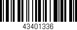 Código de barras (EAN, GTIN, SKU, ISBN): '43401336'