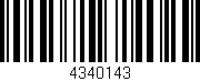 Código de barras (EAN, GTIN, SKU, ISBN): '4340143'