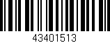 Código de barras (EAN, GTIN, SKU, ISBN): '43401513'