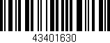 Código de barras (EAN, GTIN, SKU, ISBN): '43401630'