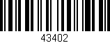 Código de barras (EAN, GTIN, SKU, ISBN): '43402'