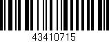 Código de barras (EAN, GTIN, SKU, ISBN): '43410715'