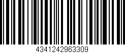 Código de barras (EAN, GTIN, SKU, ISBN): '4341242963309'