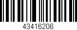 Código de barras (EAN, GTIN, SKU, ISBN): '43416206'