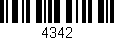 Código de barras (EAN, GTIN, SKU, ISBN): '4342'