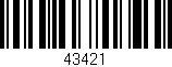 Código de barras (EAN, GTIN, SKU, ISBN): '43421'