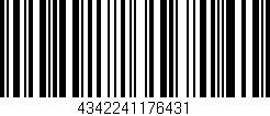 Código de barras (EAN, GTIN, SKU, ISBN): '4342241176431'