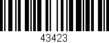 Código de barras (EAN, GTIN, SKU, ISBN): '43423'