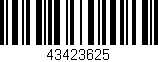 Código de barras (EAN, GTIN, SKU, ISBN): '43423625'