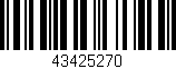 Código de barras (EAN, GTIN, SKU, ISBN): '43425270'