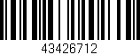 Código de barras (EAN, GTIN, SKU, ISBN): '43426712'