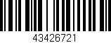 Código de barras (EAN, GTIN, SKU, ISBN): '43426721'