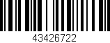 Código de barras (EAN, GTIN, SKU, ISBN): '43426722'