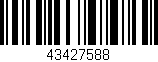 Código de barras (EAN, GTIN, SKU, ISBN): '43427588'