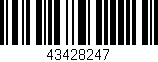 Código de barras (EAN, GTIN, SKU, ISBN): '43428247'