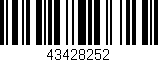 Código de barras (EAN, GTIN, SKU, ISBN): '43428252'
