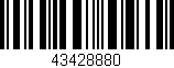 Código de barras (EAN, GTIN, SKU, ISBN): '43428880'