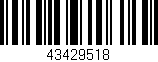 Código de barras (EAN, GTIN, SKU, ISBN): '43429518'