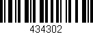 Código de barras (EAN, GTIN, SKU, ISBN): '434302'