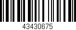 Código de barras (EAN, GTIN, SKU, ISBN): '43430675'