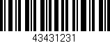 Código de barras (EAN, GTIN, SKU, ISBN): '43431231'