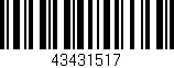 Código de barras (EAN, GTIN, SKU, ISBN): '43431517'