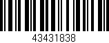Código de barras (EAN, GTIN, SKU, ISBN): '43431838'