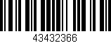Código de barras (EAN, GTIN, SKU, ISBN): '43432366'