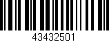 Código de barras (EAN, GTIN, SKU, ISBN): '43432501'