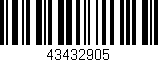 Código de barras (EAN, GTIN, SKU, ISBN): '43432905'